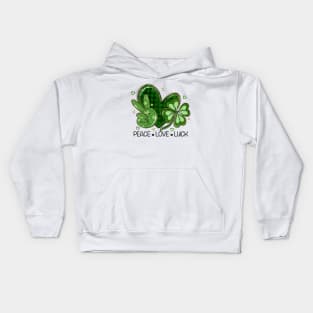 Peace Love Luck Kids Hoodie